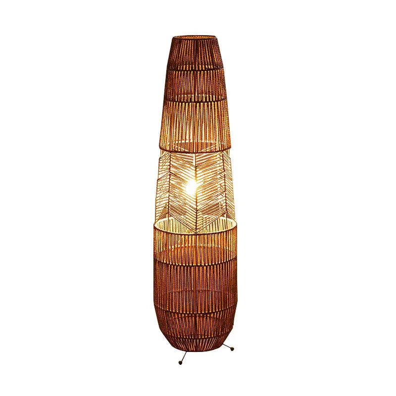 Aiko Rattan Floor Lamp