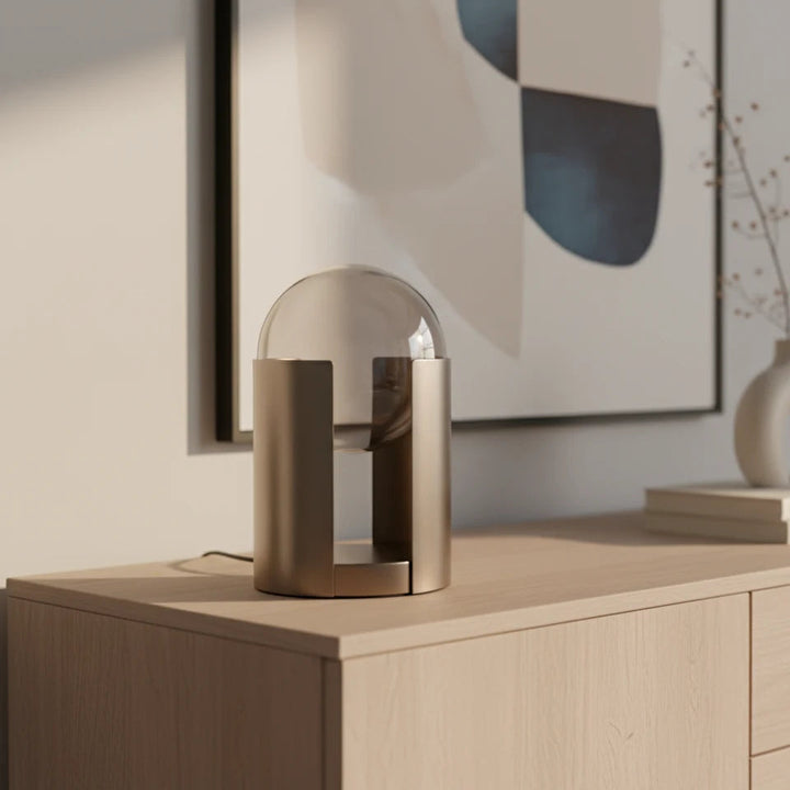 Nitorva Maren Amber Glass Table Lamp product image