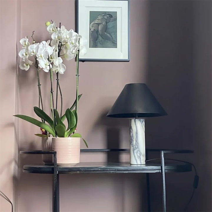 Nitorva Maren Marble Column Table Lamp product image