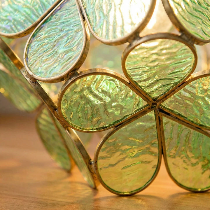 Sage Tiffany Petal Table Lamp