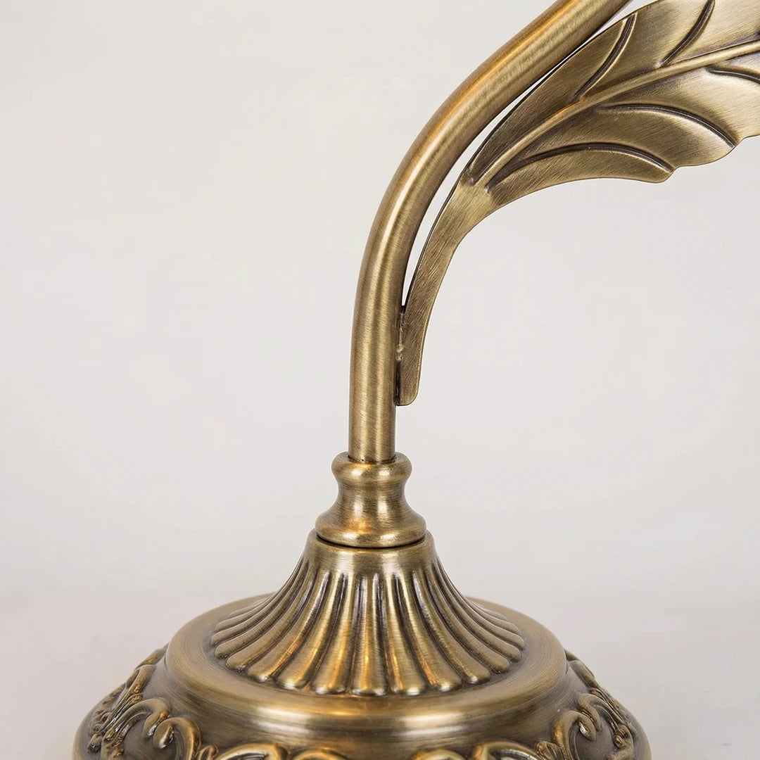 Sage Tiffany Petal Table Lamp
