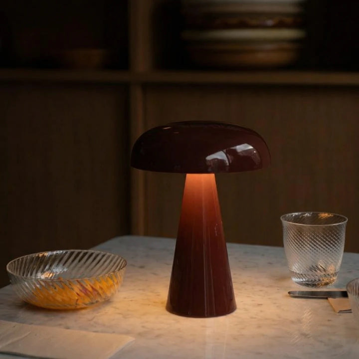 Ivy Danish Style Mushroom Table Lamp