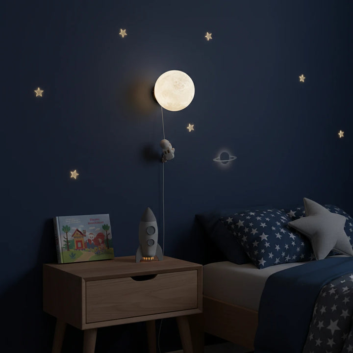 Nitorva Ori Astronaut &amp; Planet Kids Wall Light product image