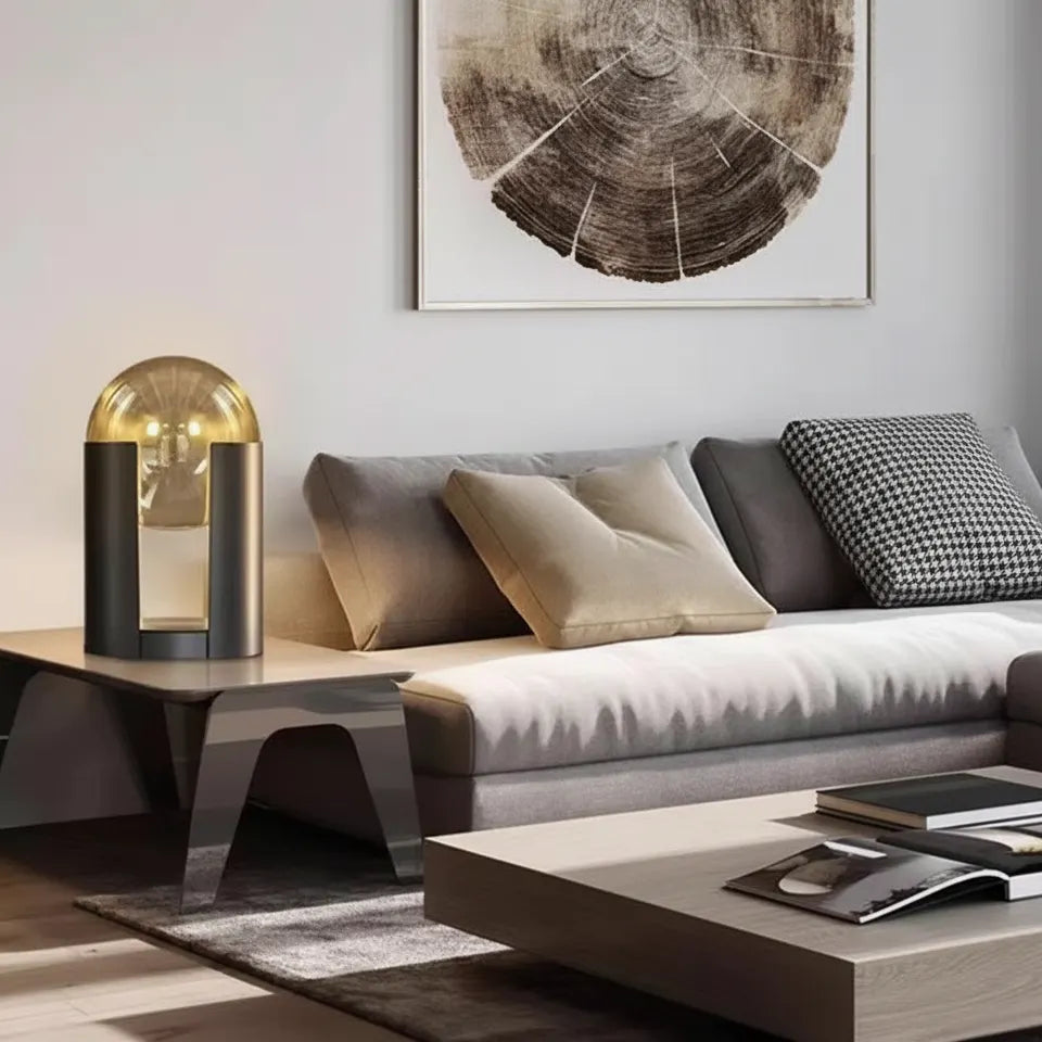 Nitorva Maren Amber Glass Table Lamp product image