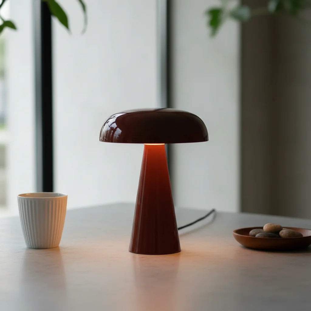 Nitorva Ivy Danish Style Mushroom Table Lamp product image