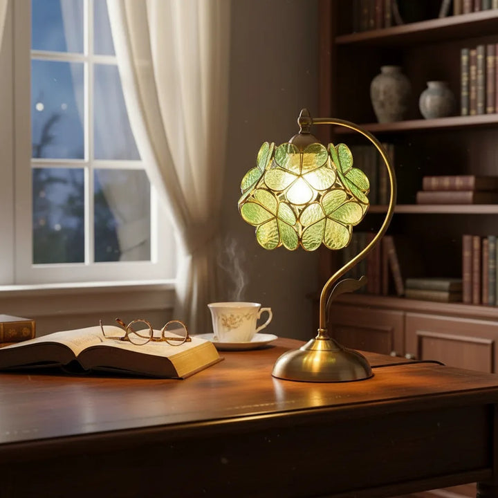 Nitorva Sage Tiffany Petal Table Lamp product image