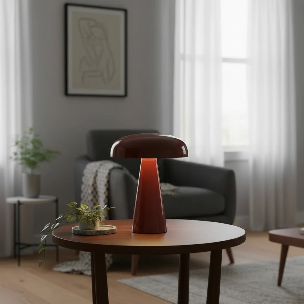 Nitorva Ivy Danish Style Mushroom Table Lamp product image