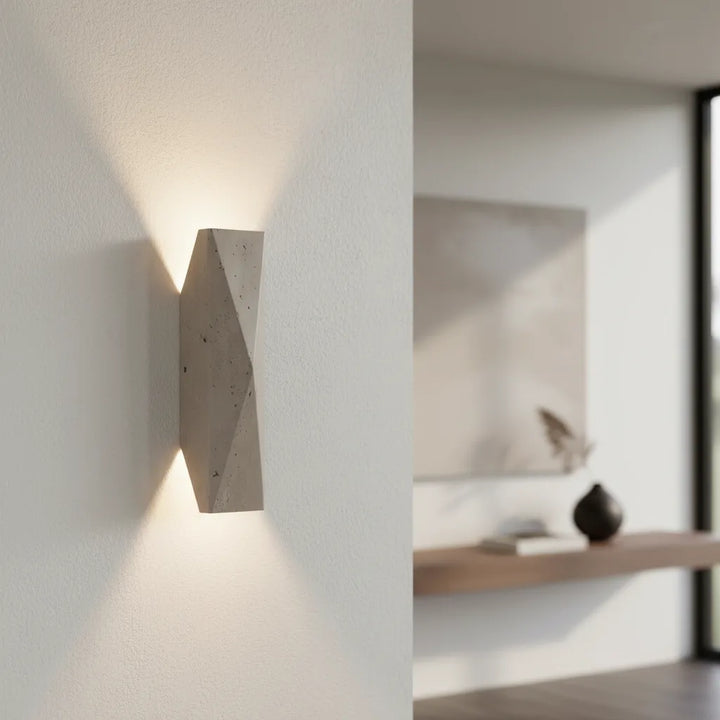 Nitorva Elowen Natural Travertine Wall Light product image