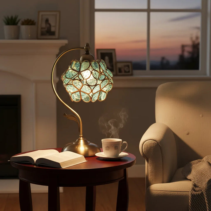 Nitorva Sage Tiffany Petal Table Lamp product image
