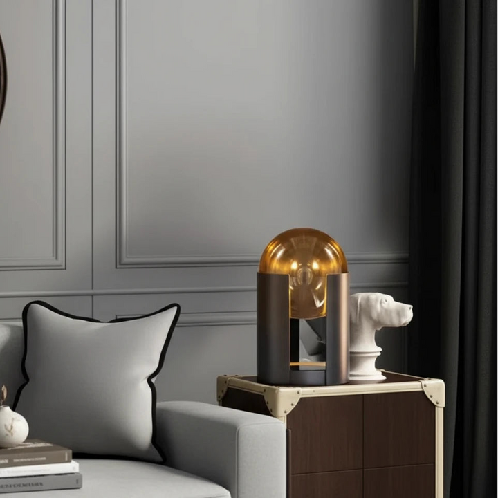 Nitorva Maren Amber Glass Table Lamp product image