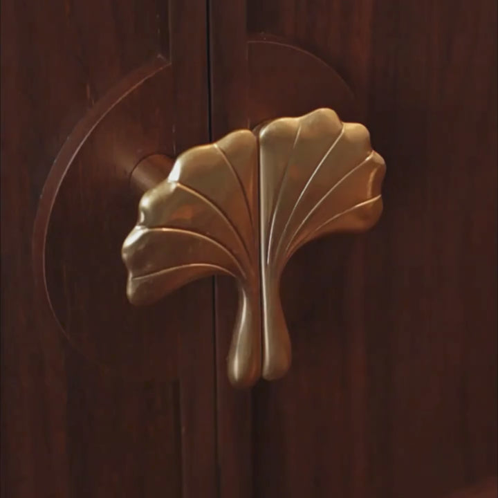 Ahman Walnut Ginkgo Jewelry Box