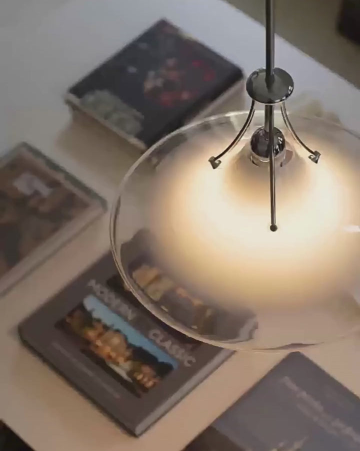 Luna Minimalist Glass Pendant Light