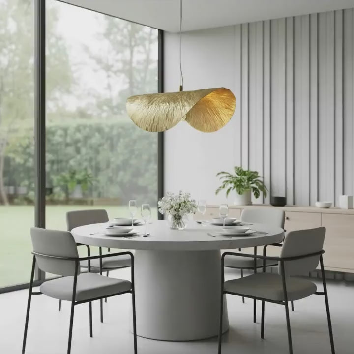 Numis Gold Leaf Pendant Light