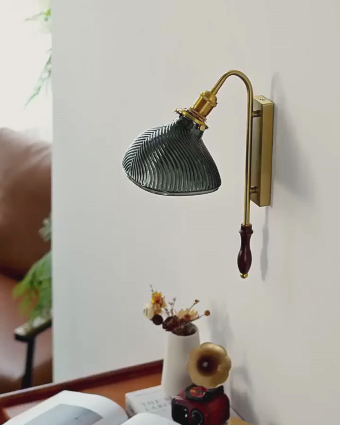 Aldous Luxury Glass Wall Light