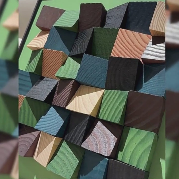 Cato 3D Wooden Wall Art