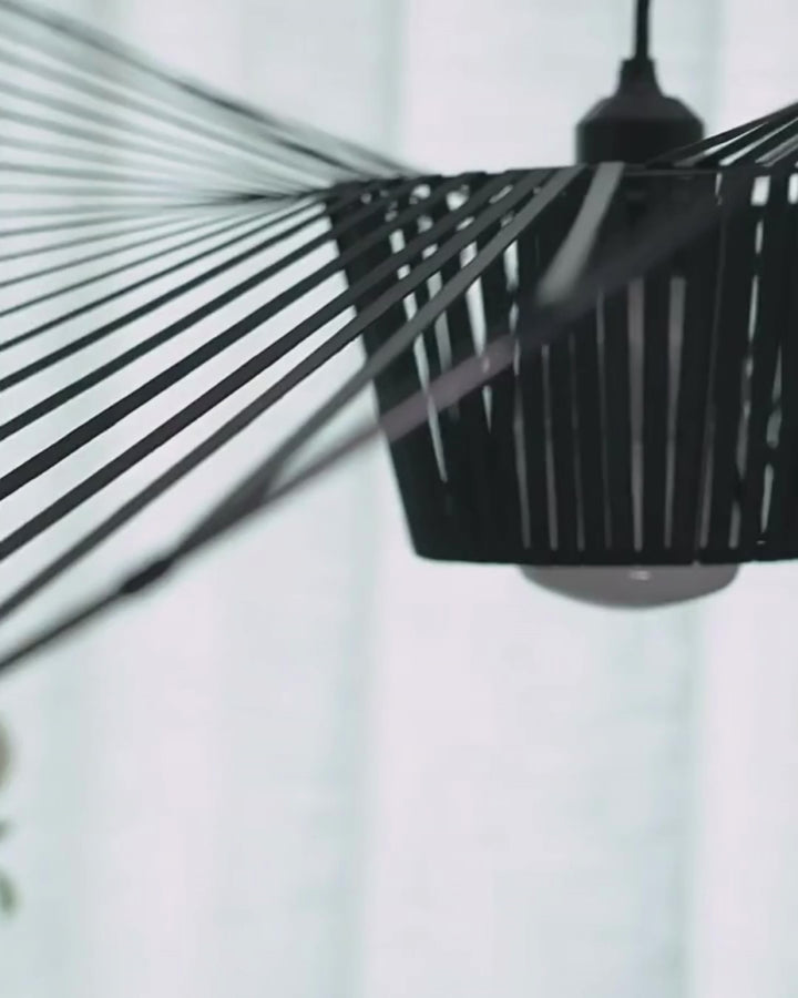 Luna Handwoven Rattan Hat Pendant Light