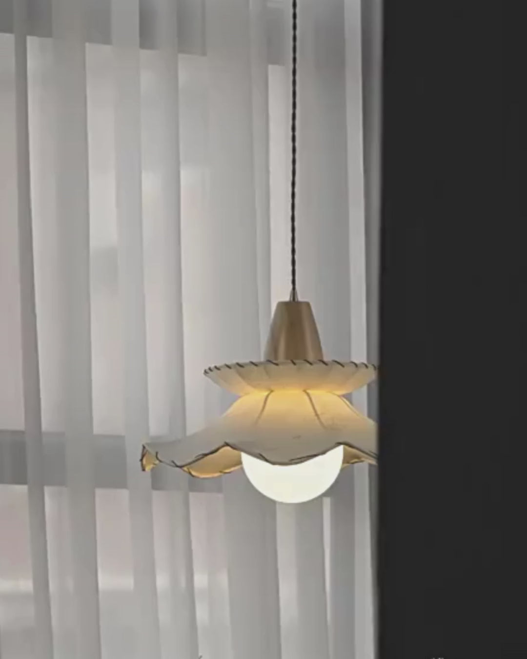 Rouje Vintage Fabric Pendant Light