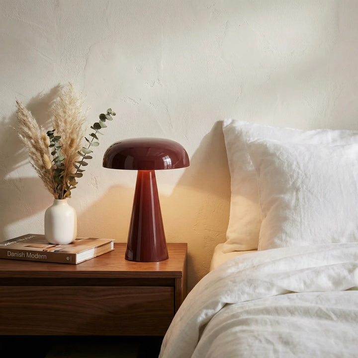 Ivy Danish Style Mushroom Table Lamp