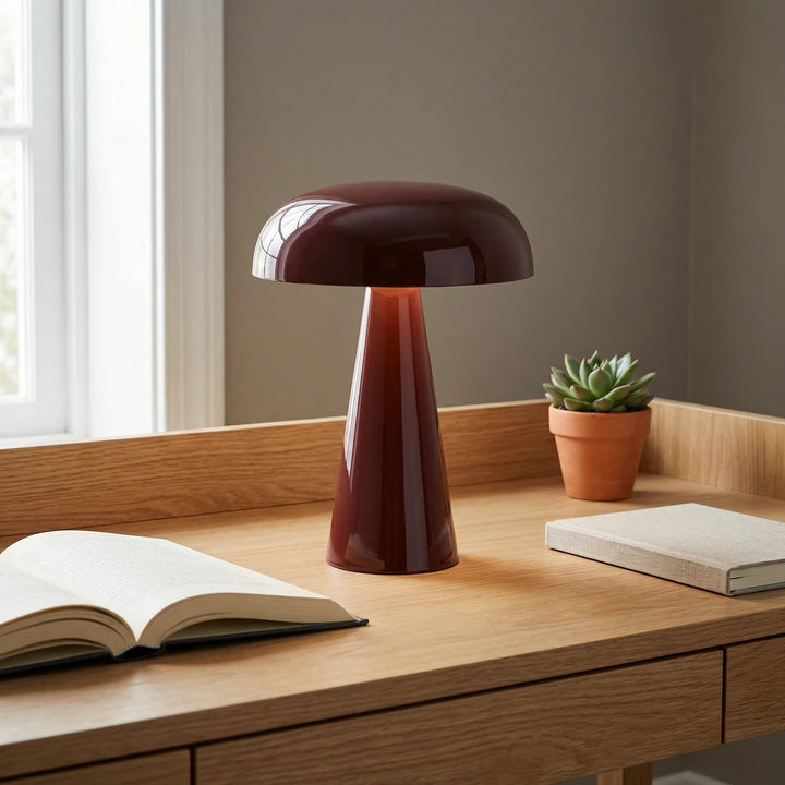 Ivy Danish Style Mushroom Table Lamp