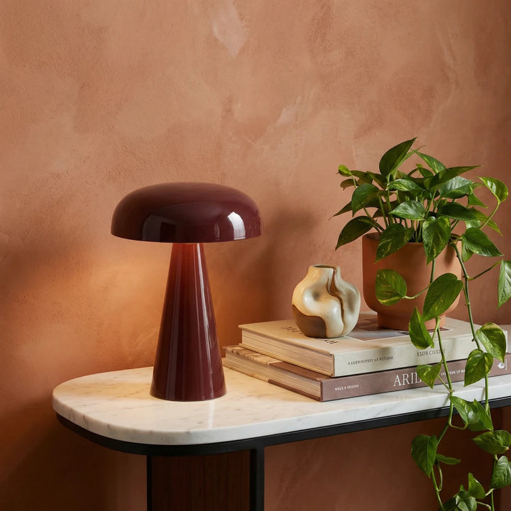 Ivy Danish Style Mushroom Table Lamp