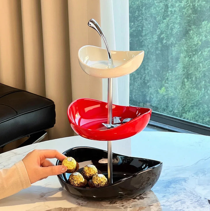 Nitorva Trio Apple Ceramic Fruit Tray product image