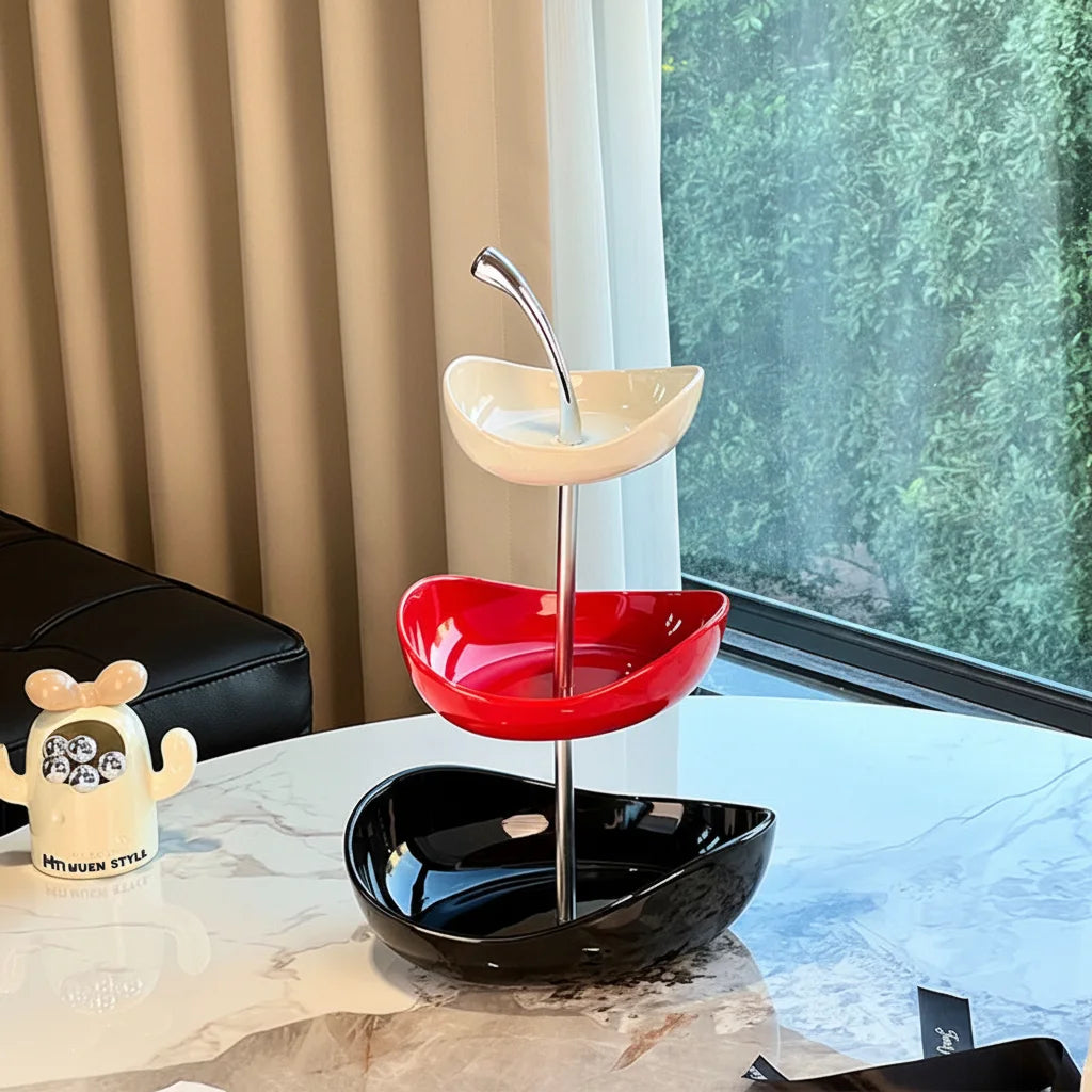 Nitorva Trio Apple Ceramic Fruit Tray product image