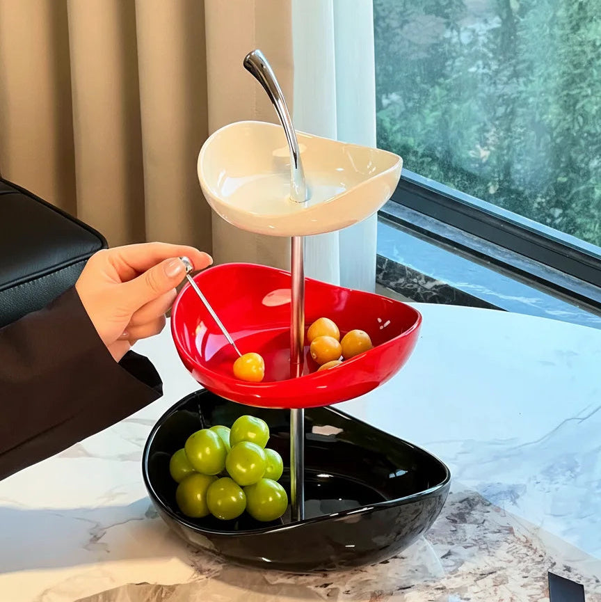 Nitorva Trio Apple Ceramic Fruit Tray product image